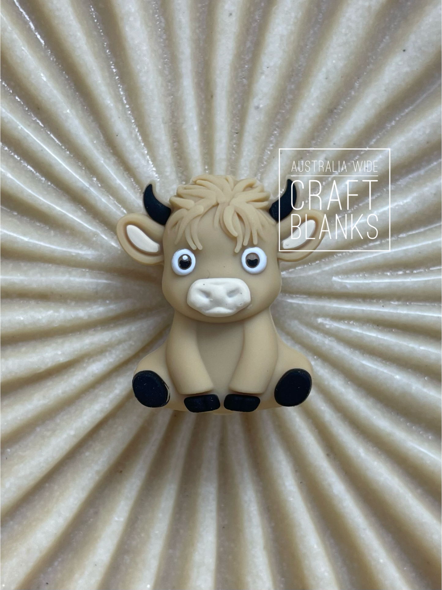 Highland Cow - 3D Silicone Bead - #265