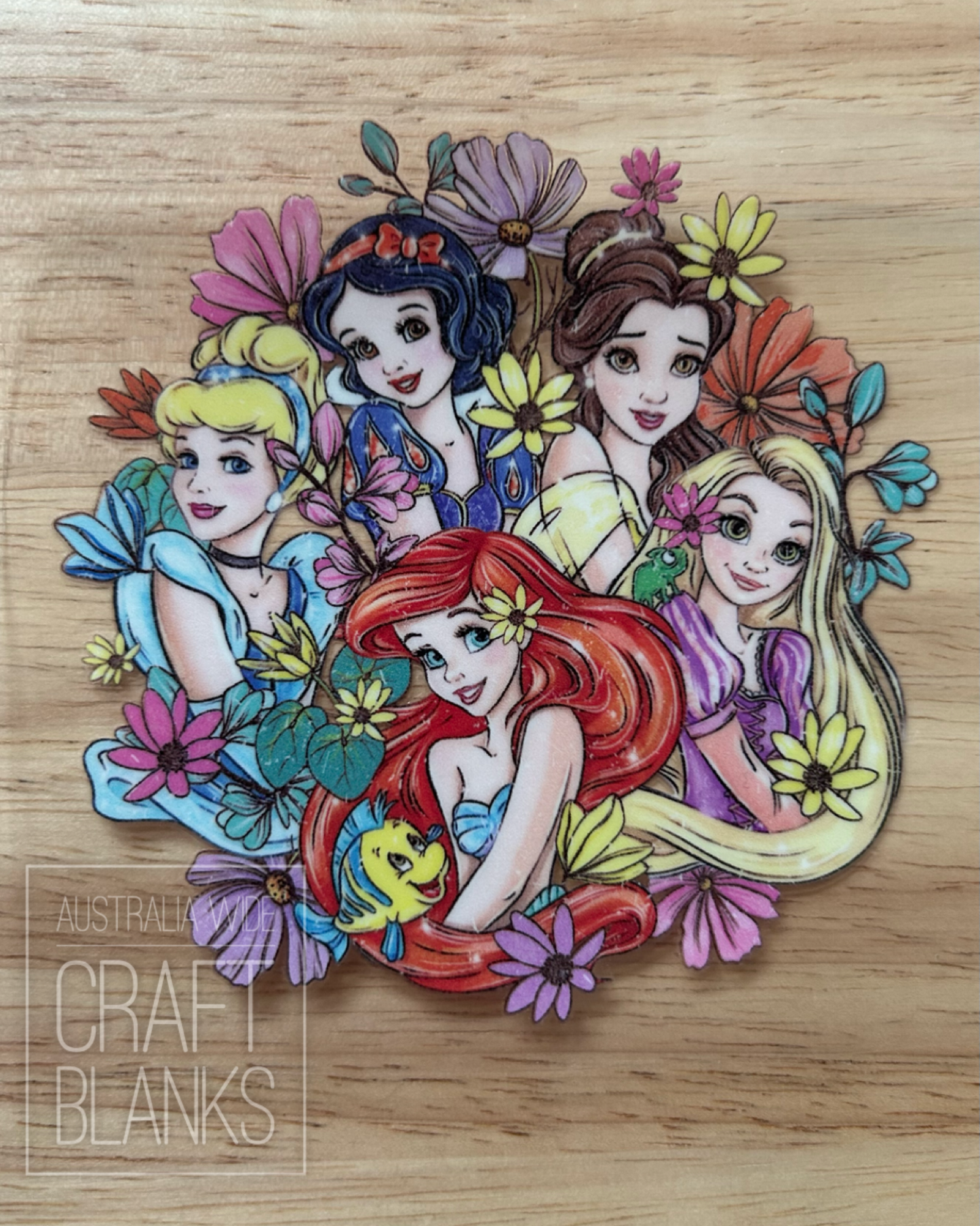 Princesses Flowers- Decal