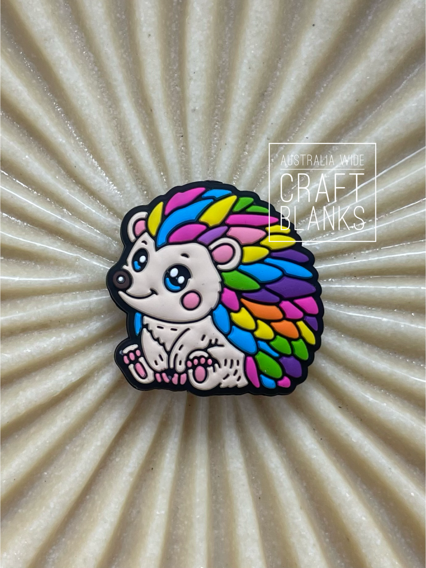 Rainbow Porcupine - Silicone Bead - #213