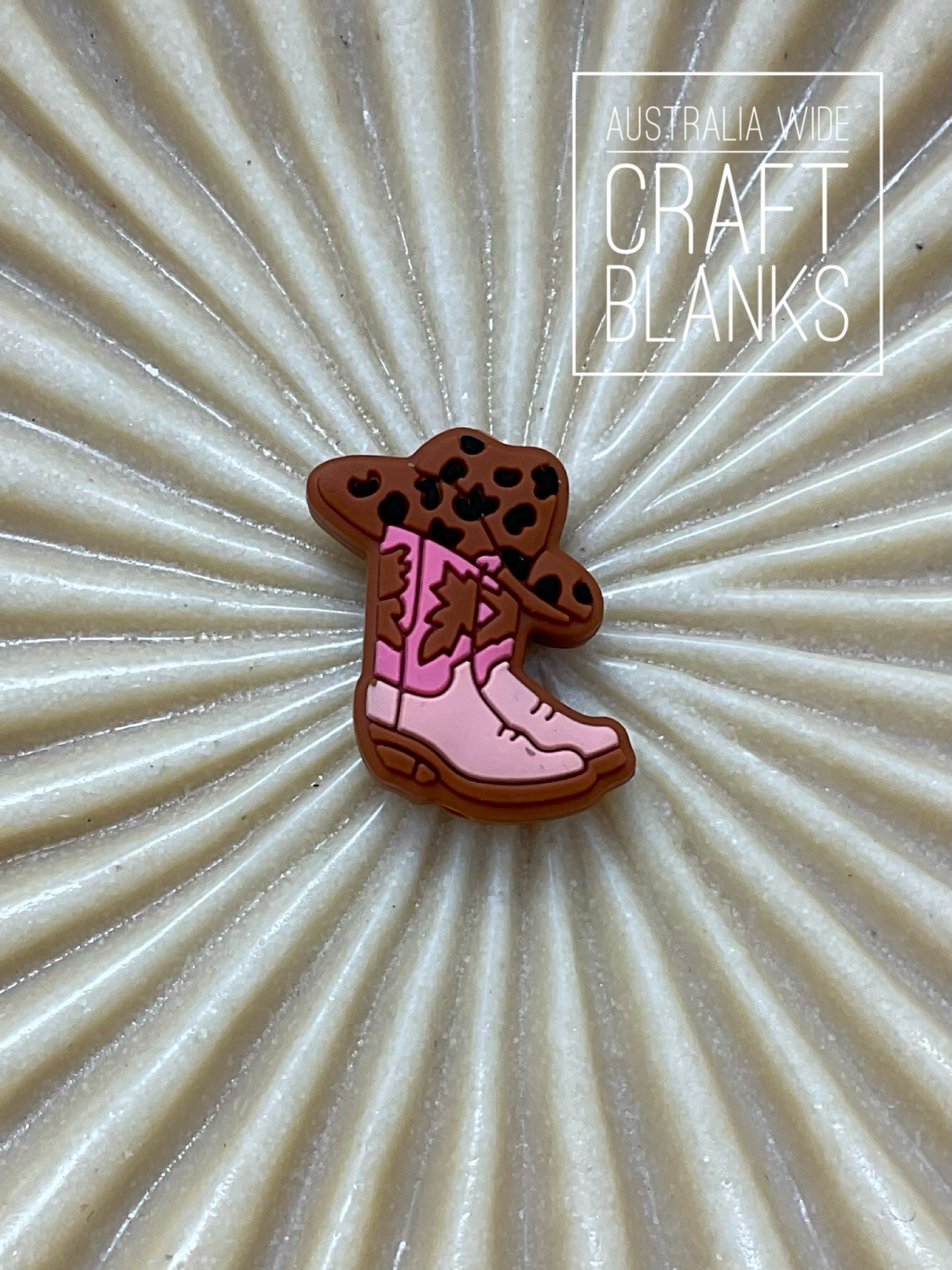 Cowboy Boot w/Hat - Silicone Bead - #59