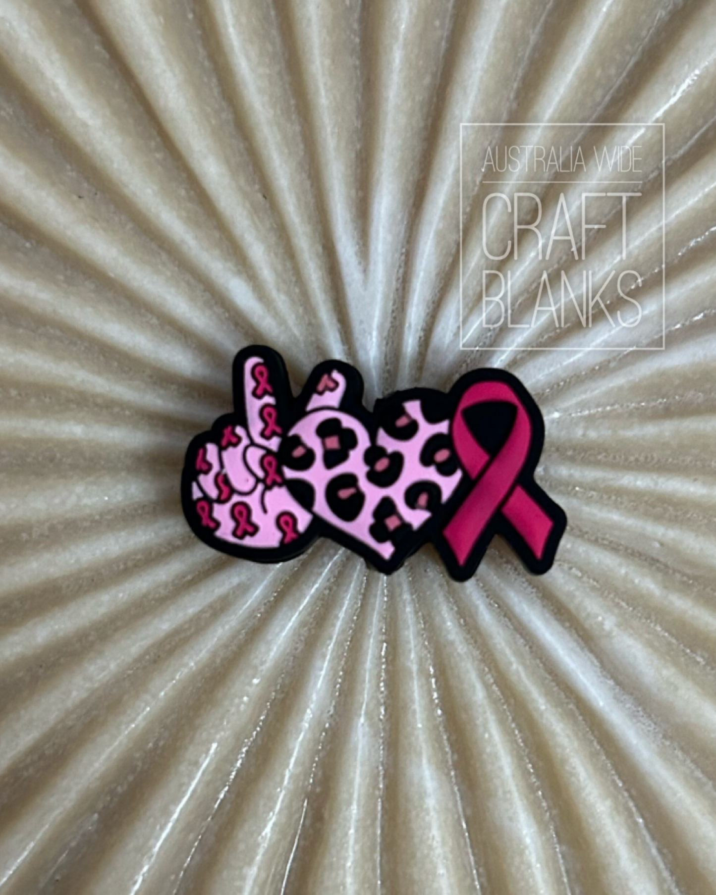 Peace Ribbon- Silicone Bead- #168