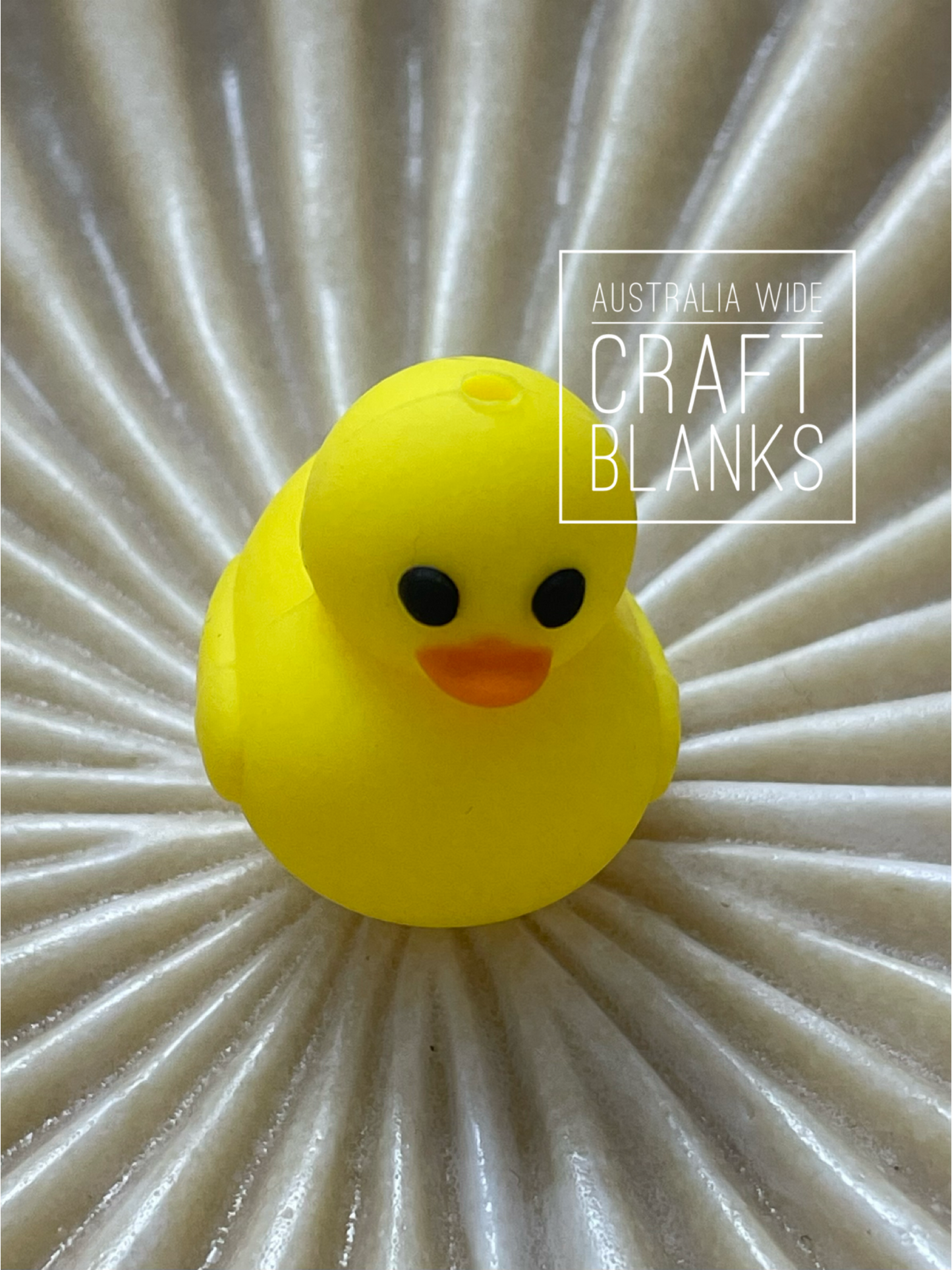 Rubber Duckie - 3D Silicone Bead - #187