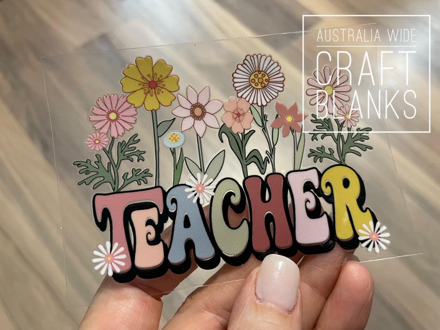 Teacher Flowers - Decal