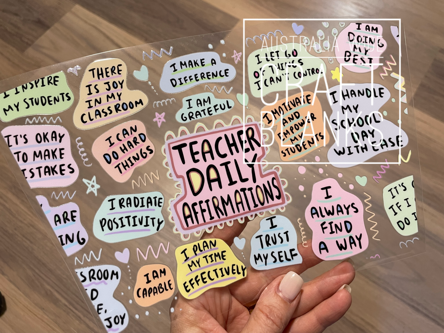 Teacher Daily Affirmations - 24oz