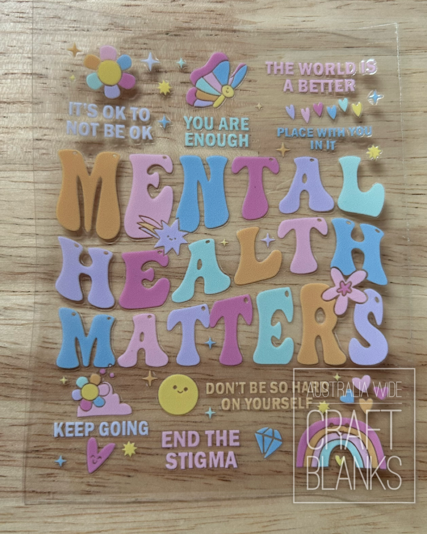 Mental Health Pastel- Decal