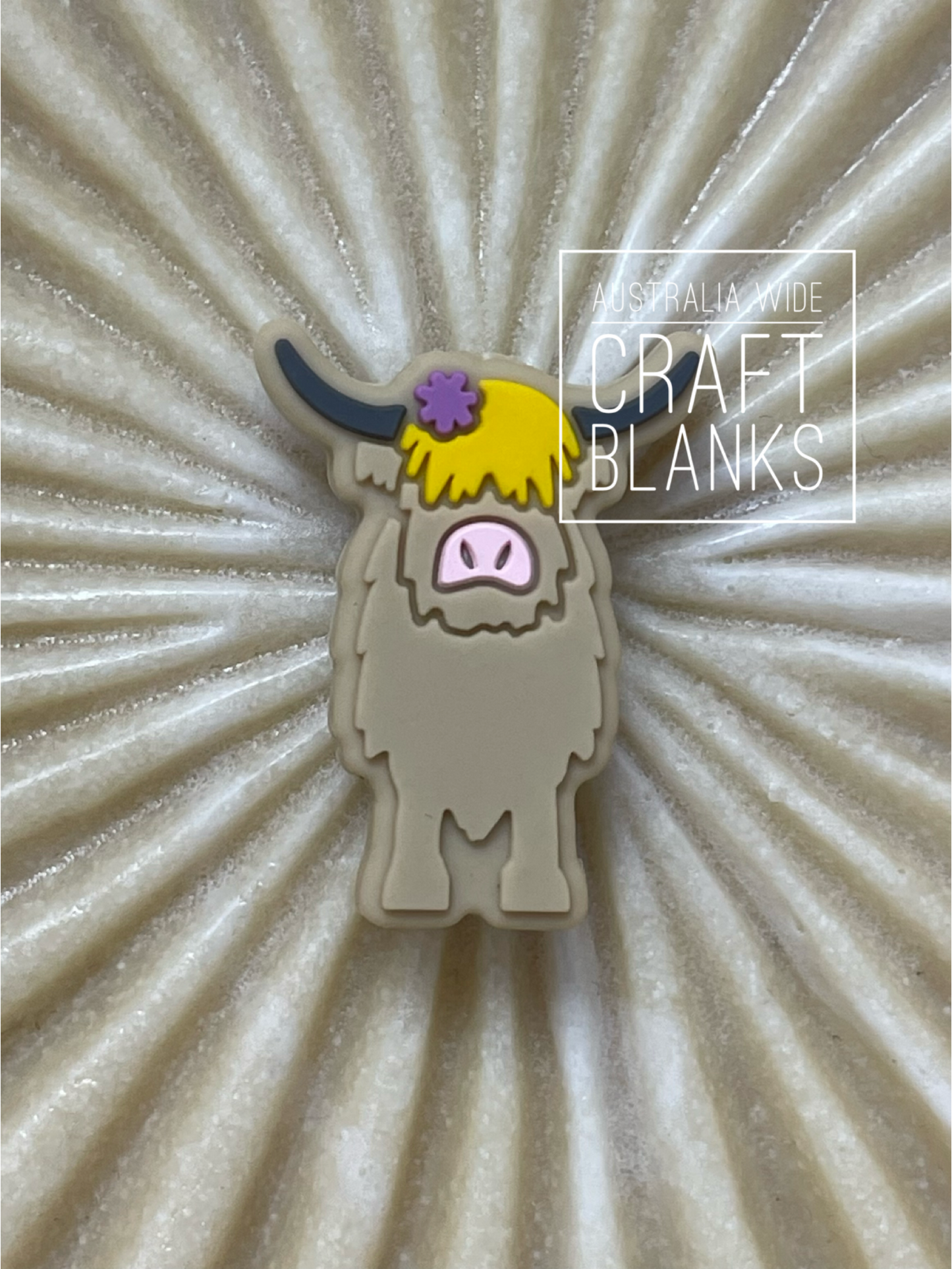 Highland Cow - Silicone Bead - #160