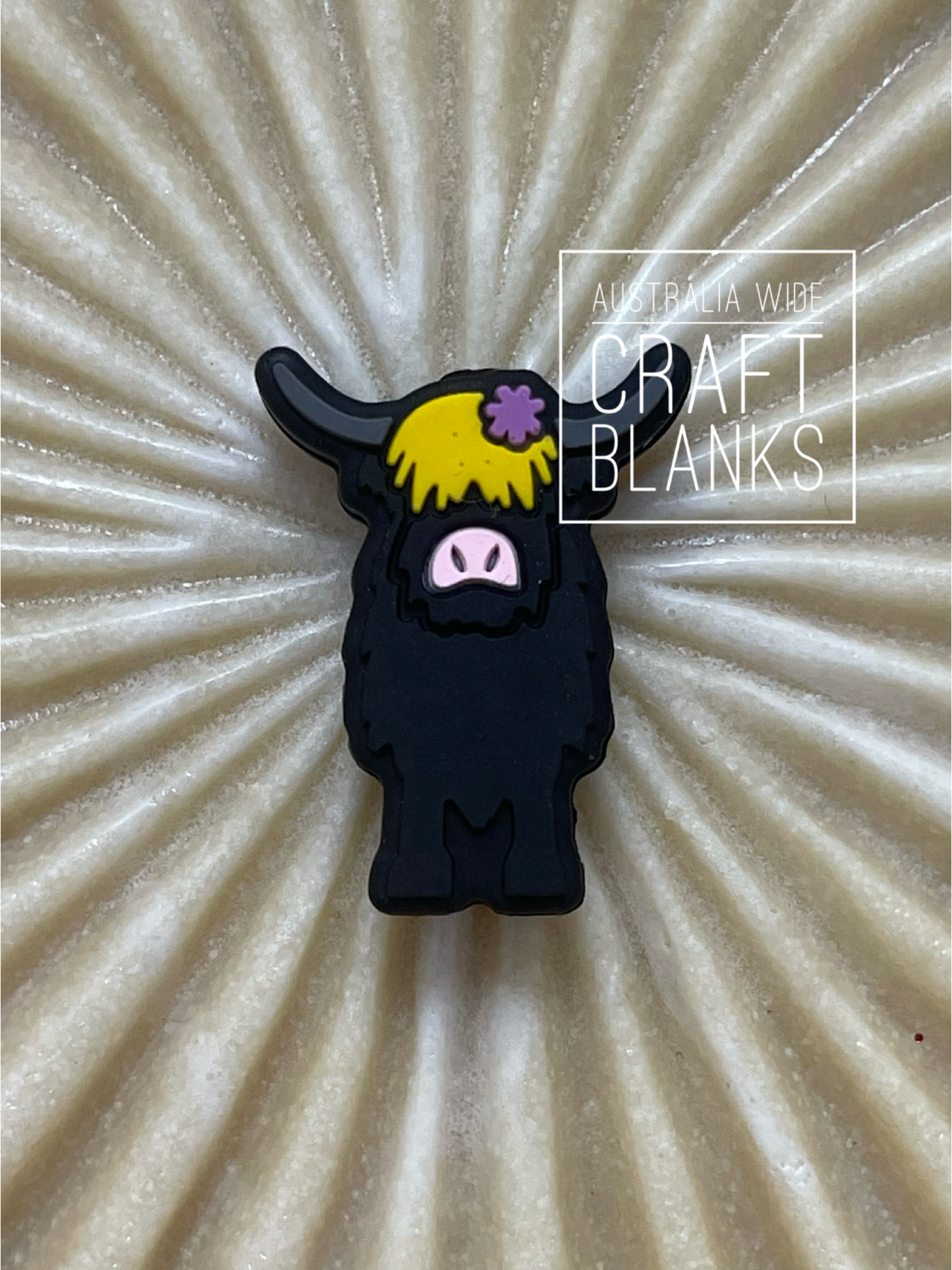 Highland Cow - Silicone Bead - #160