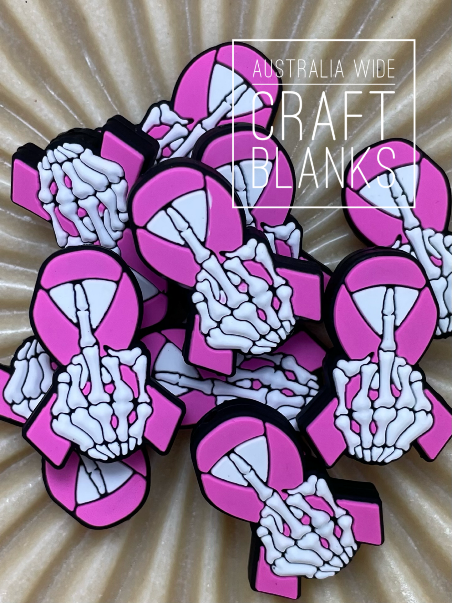 Breast Cancer Finger - Silicone Bead - #14