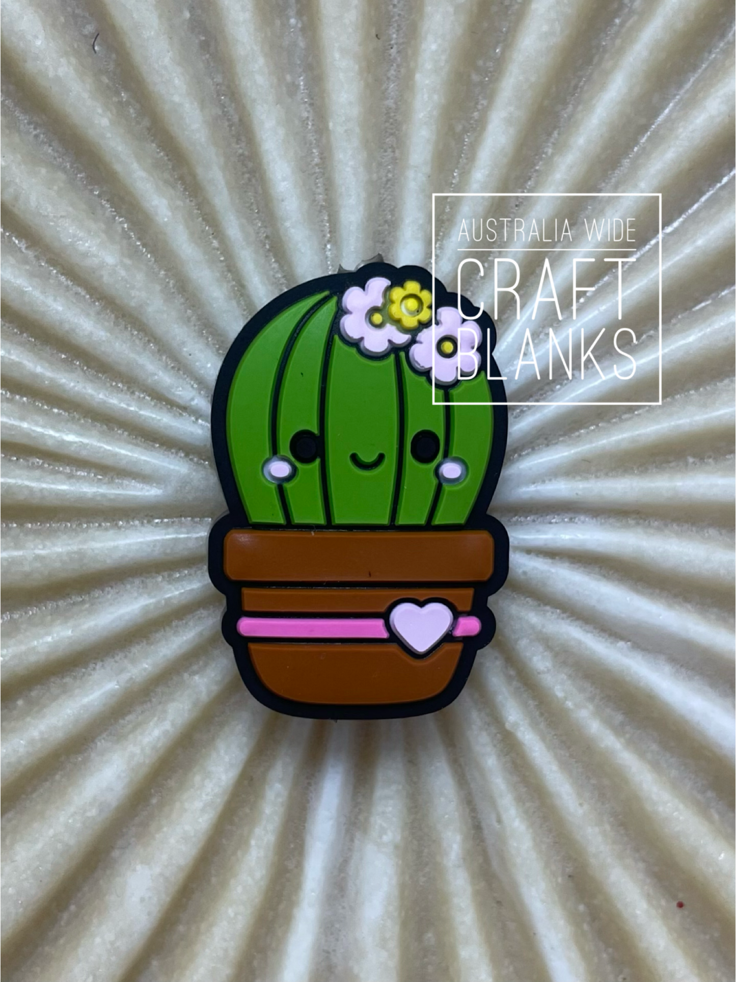 Cute Cactus - Silicone Bead - #166