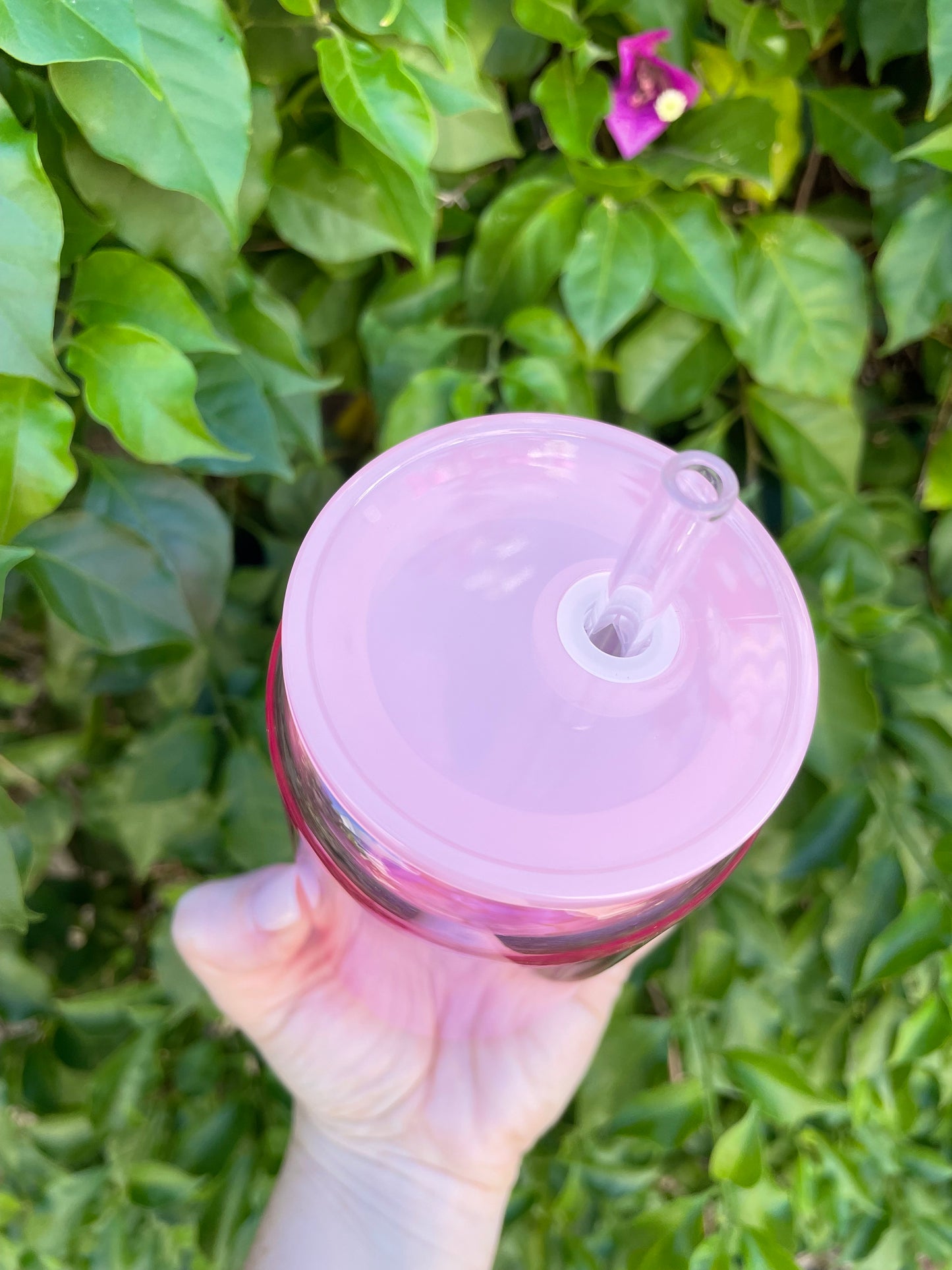 16oz Coloured Glass Libbey Cup w/Acrylic Lid