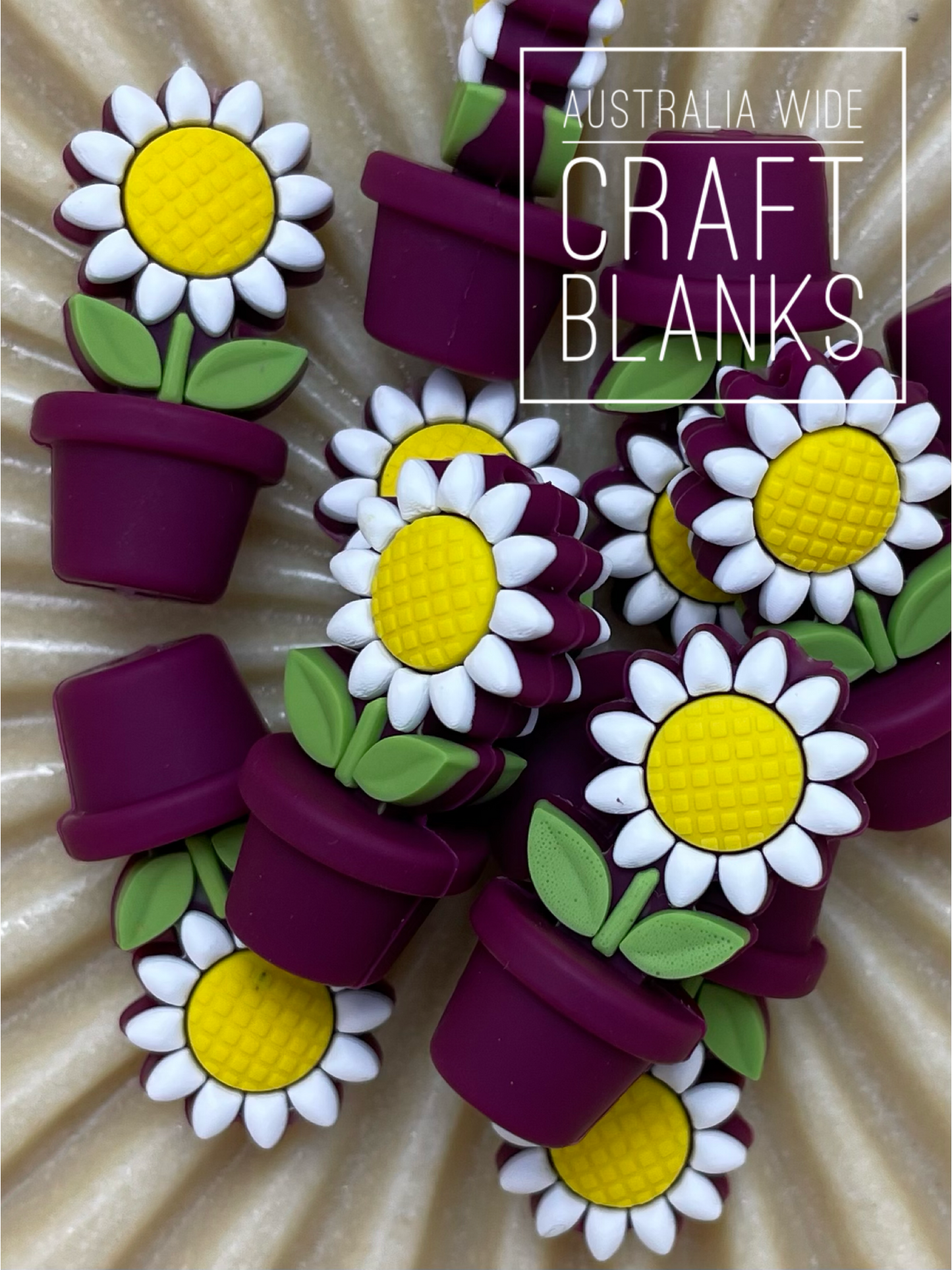 Flower Pot - Silicone Bead - #73