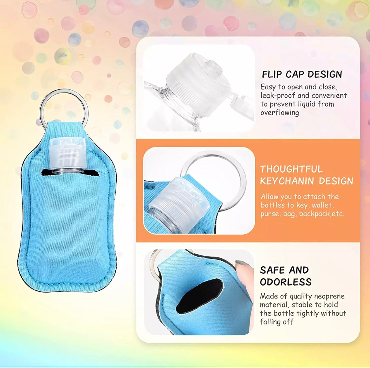 Sanitiser Holder and tag - Neoprene