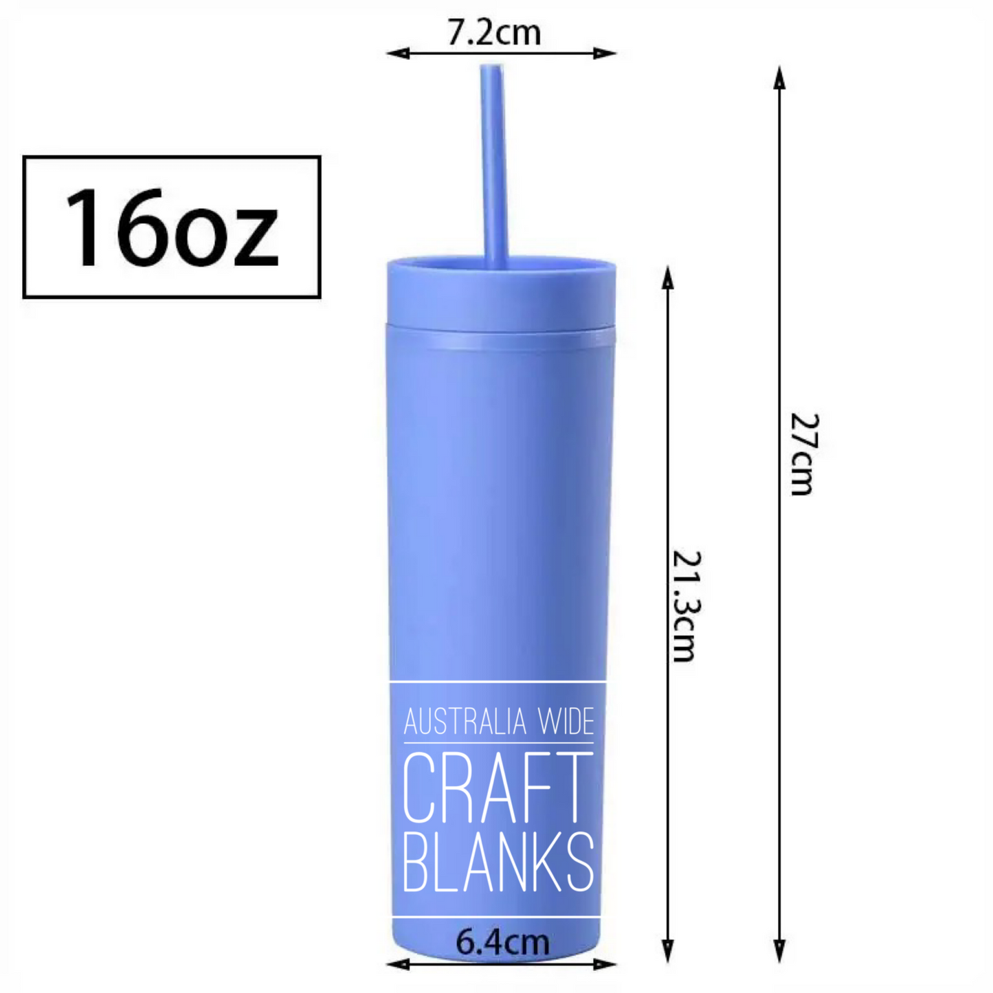 Acrylic Skinny Tumbler