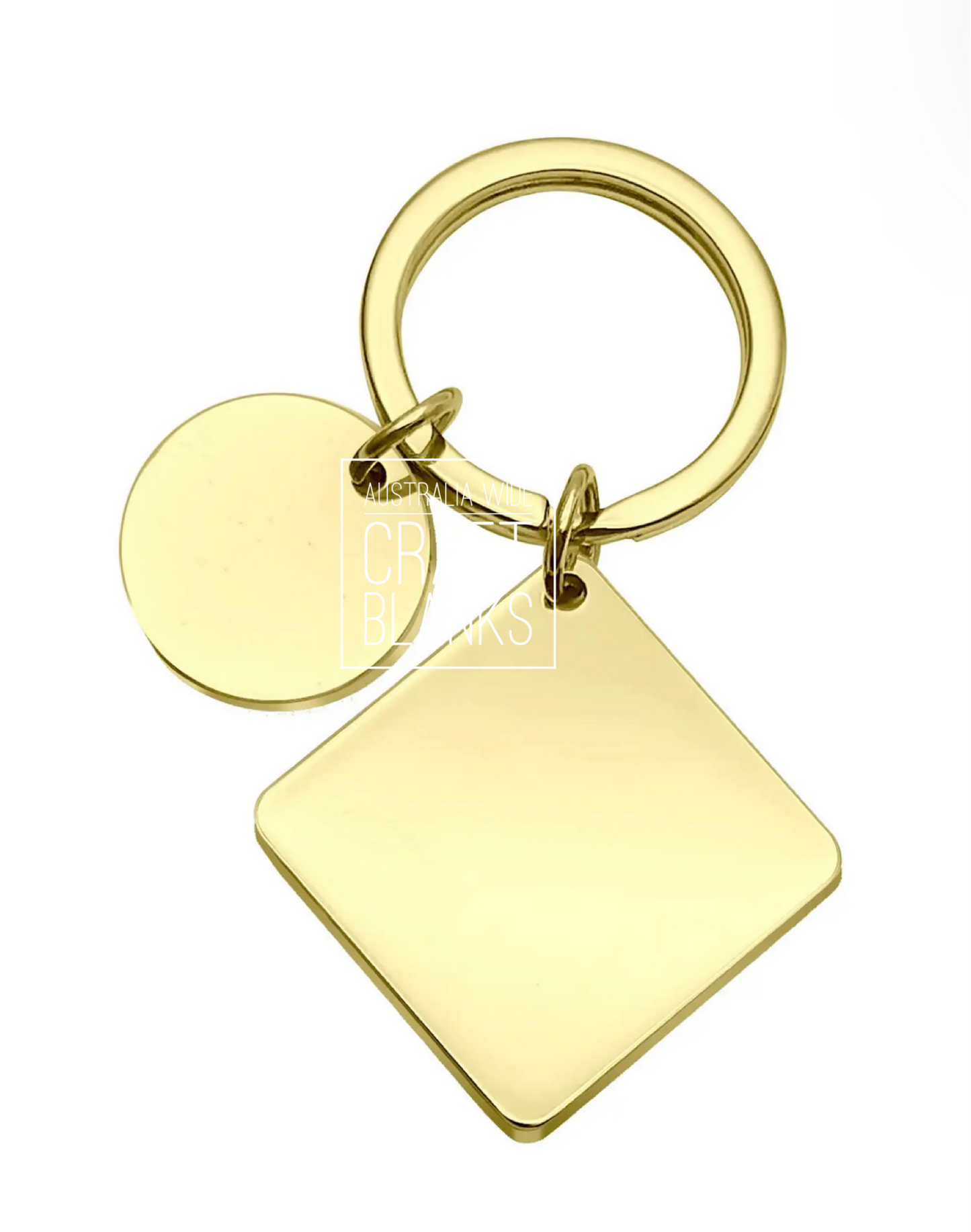 Keyring - Square - Stainless Steel