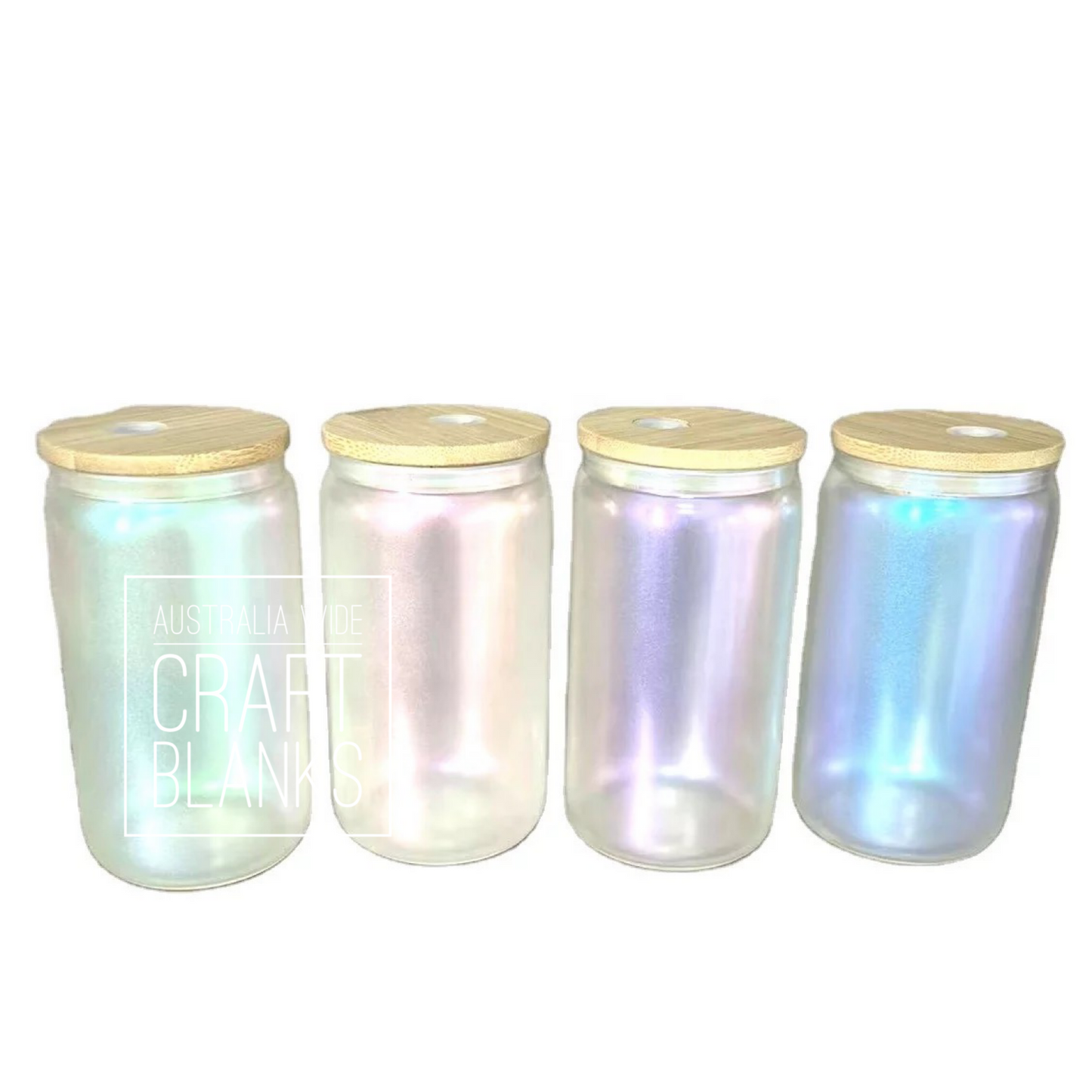 Soda Can Glasses - Iridescent - 16oz