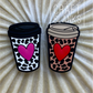 Coffee Heart - Silicone Bead - #152