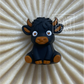 Highland Cow - 3D Silicone Bead - #265