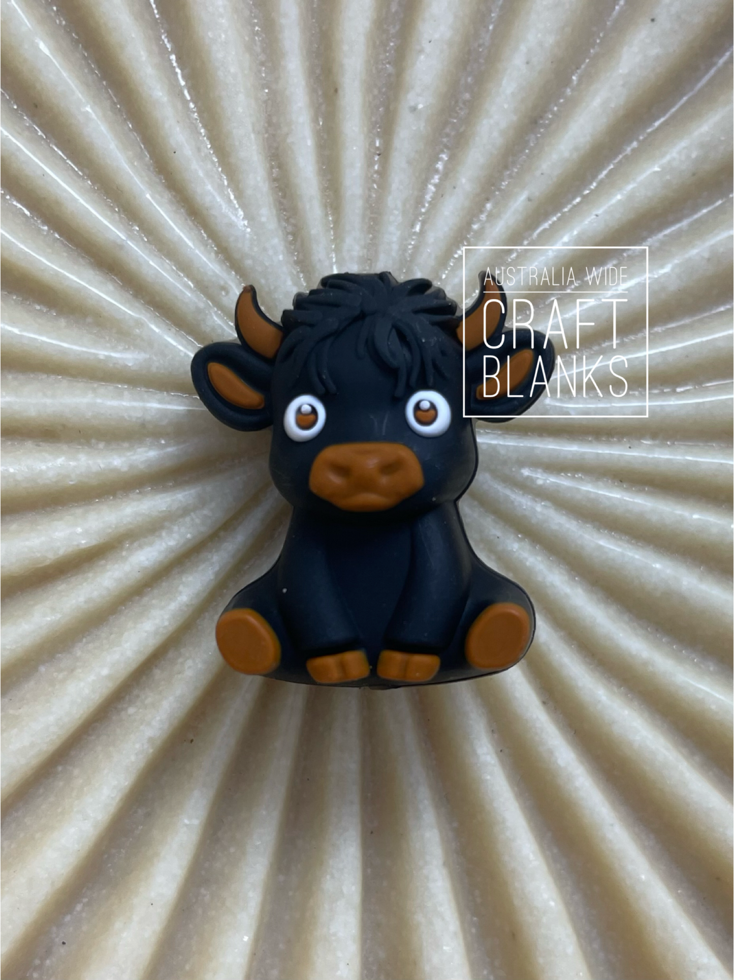 Highland Cow - 3D Silicone Bead - #265
