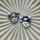 Cow w/Flowers - Silicone Bead - #137/138