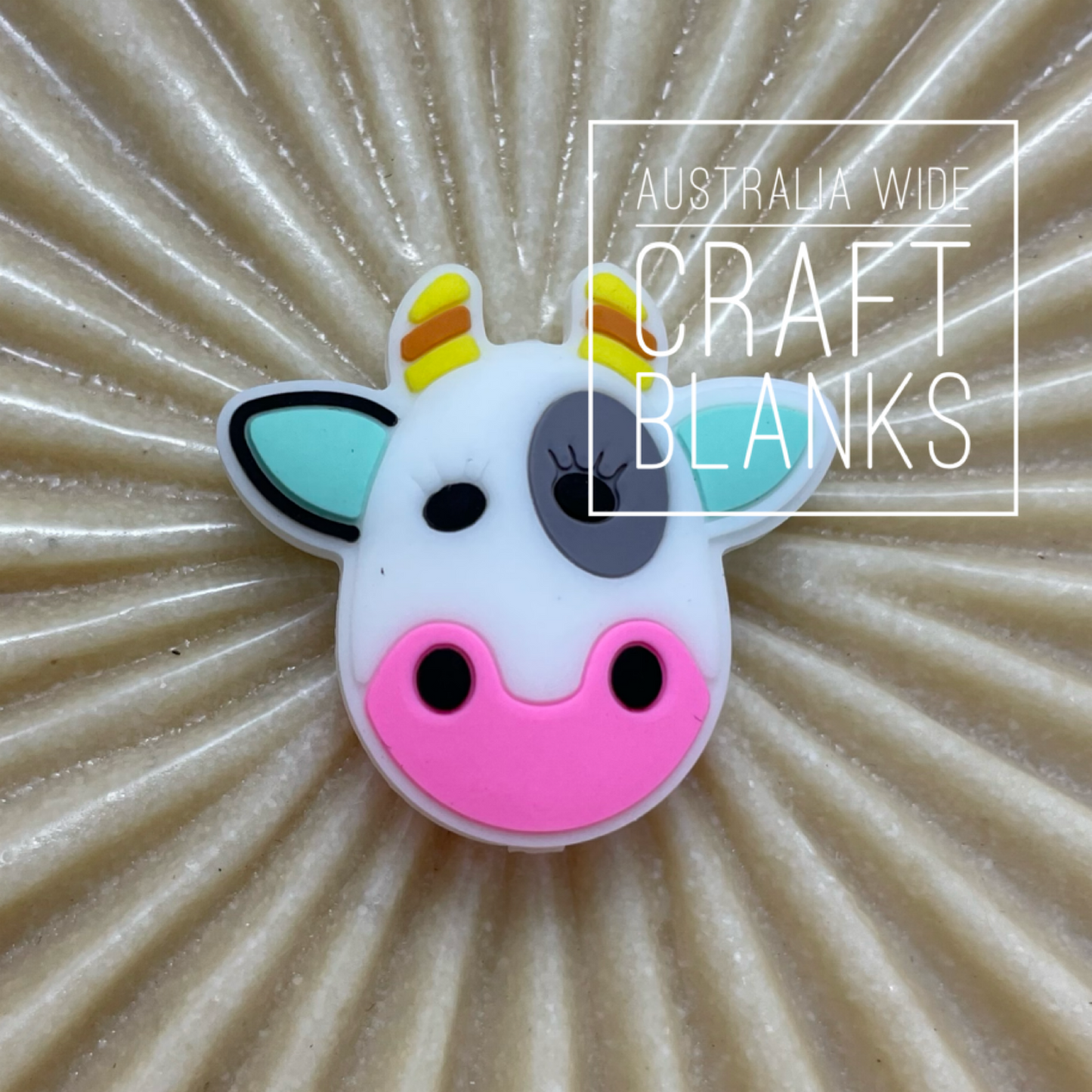 Cow - Silicone Bead - #13