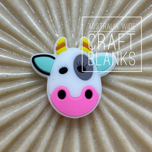 Cow - Silicone Bead - #13