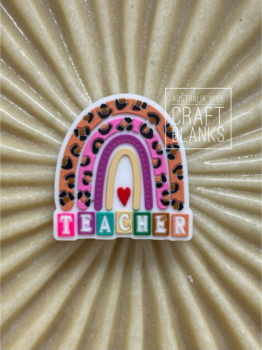 Teacher Rainbow - Silicone Bead - #236