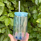 16oz Coloured PLASTIC Libbey Cup w/Acrylic Lid