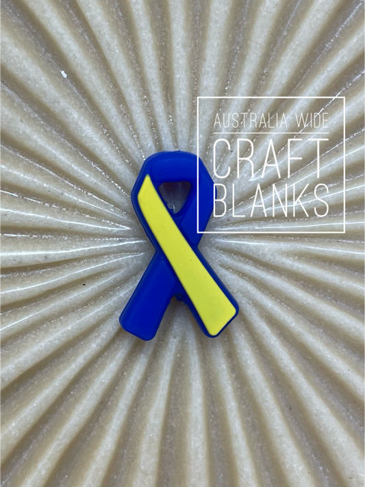 Down Syndrome Ribbon - Silicone Bead -#11