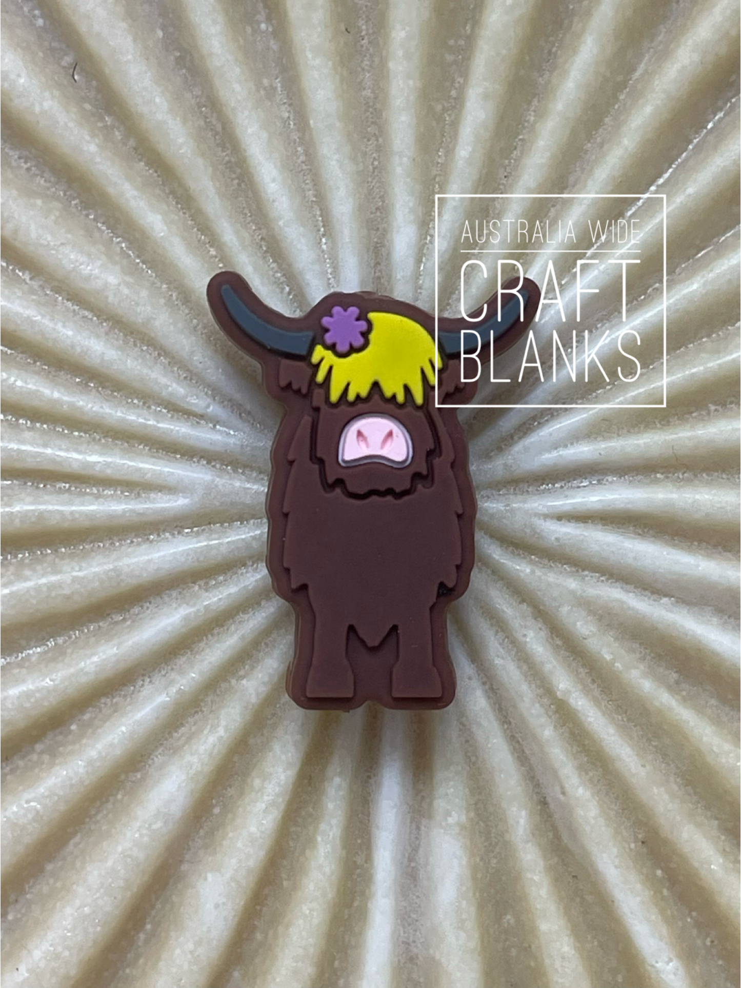 Highland Cow - Silicone Bead - #160