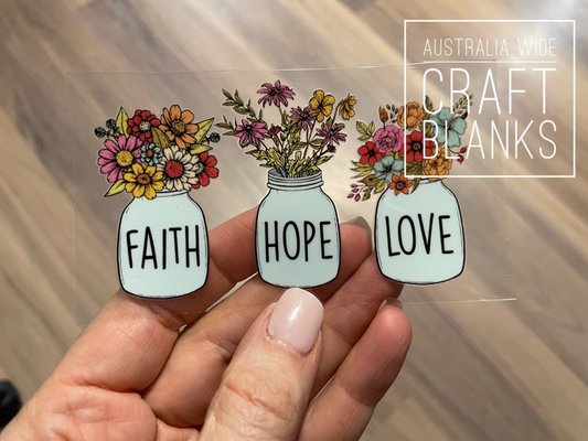 Faith, Hope, Love - Decal
