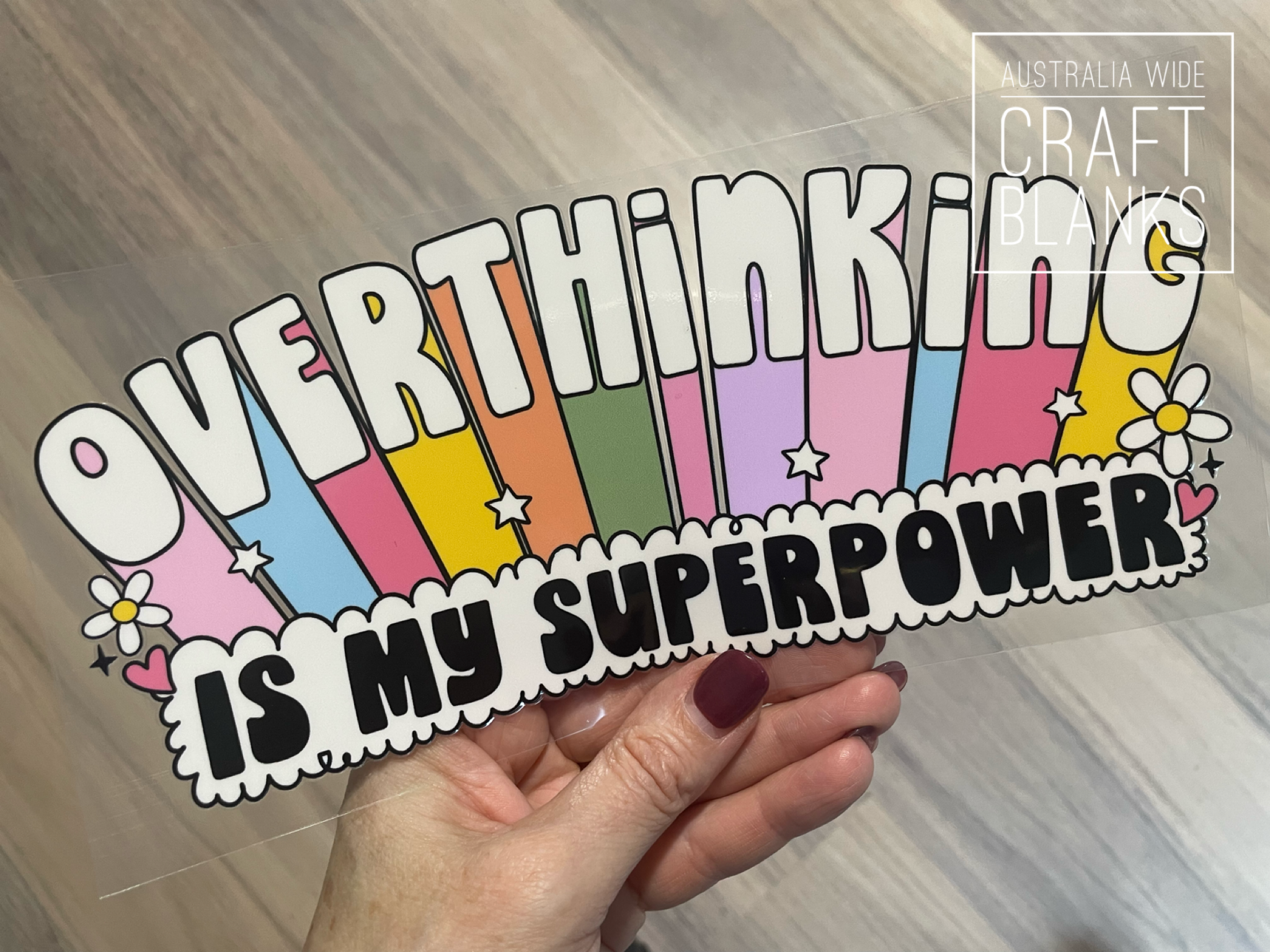 Overthinking Card Overthinking – Australia Wide Craft Blanks