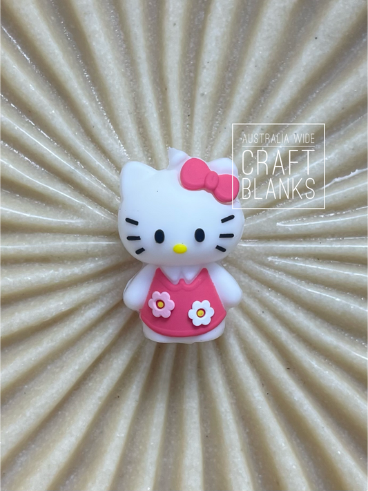 Kitty - 3D Silicone Bead - #198