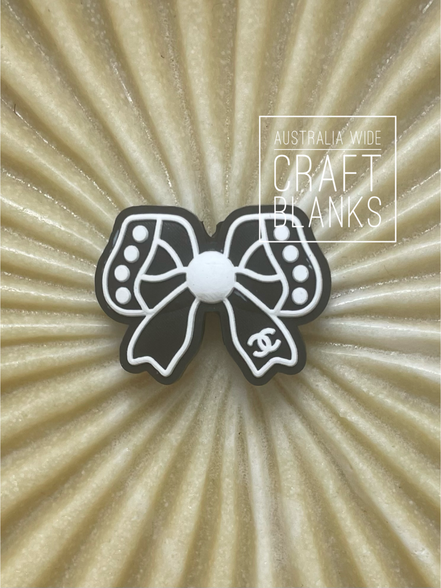 Chanel Bow - Silicone Bead - #123/124