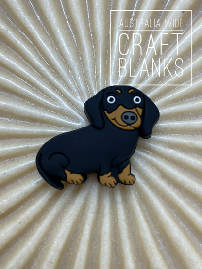 Dachshund - Silicone Bead - #70