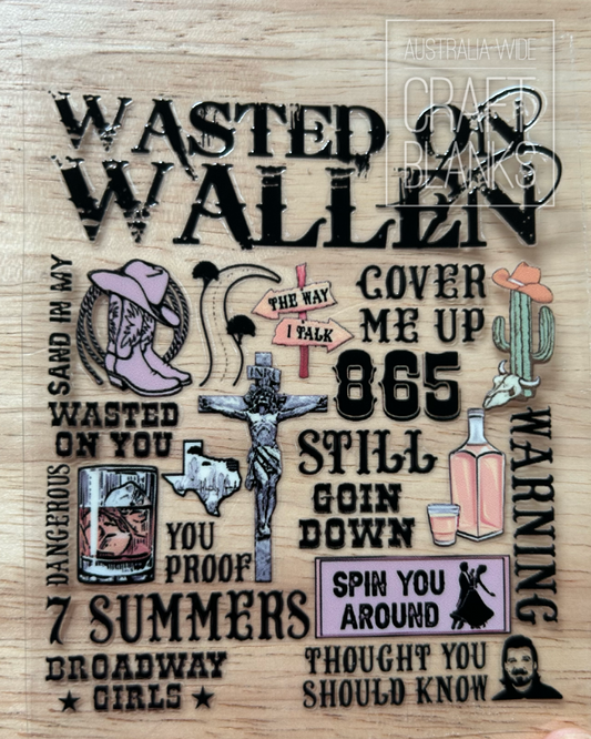 Wasted on Wallen- Decal