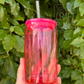 16oz Coloured PLASTIC Libbey Cup w/Acrylic Lid