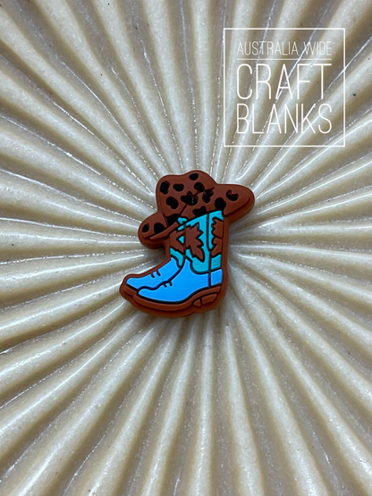 Cowboy Boot w/Hat - Silicone Bead - #59