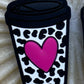 Coffee Heart - Silicone Bead - #152