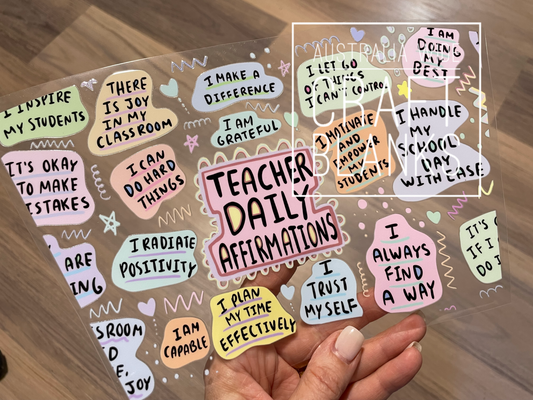 Teacher Daily Affirmations - 24oz