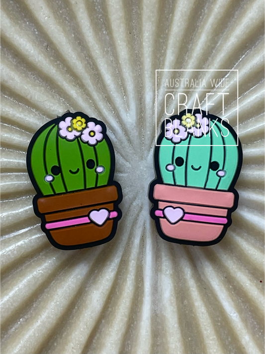 Cute Cactus  - Silicone Bead - #166