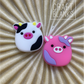 Squishmallow Cow - Silicone Bead - #71