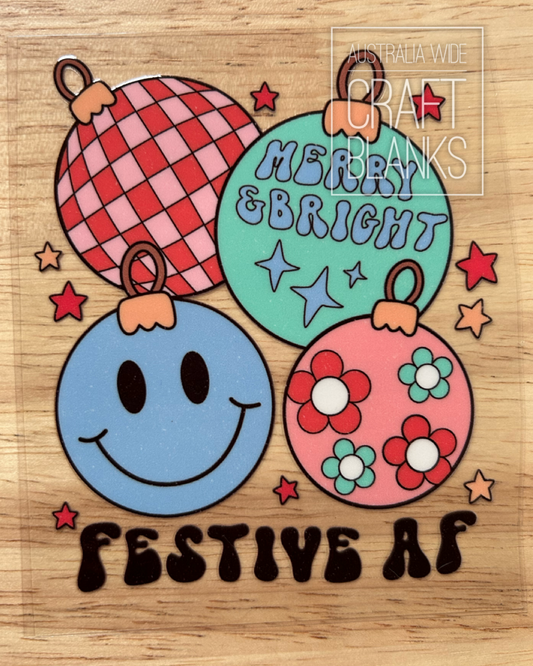 Festive AF - Decal