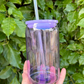 16oz Coloured PLASTIC Libbey Cup w/Acrylic Lid