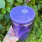 16oz Coloured Glass Libbey Cup w/Acrylic Lid