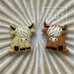 Hairy Cow - Silicone Bead - #115