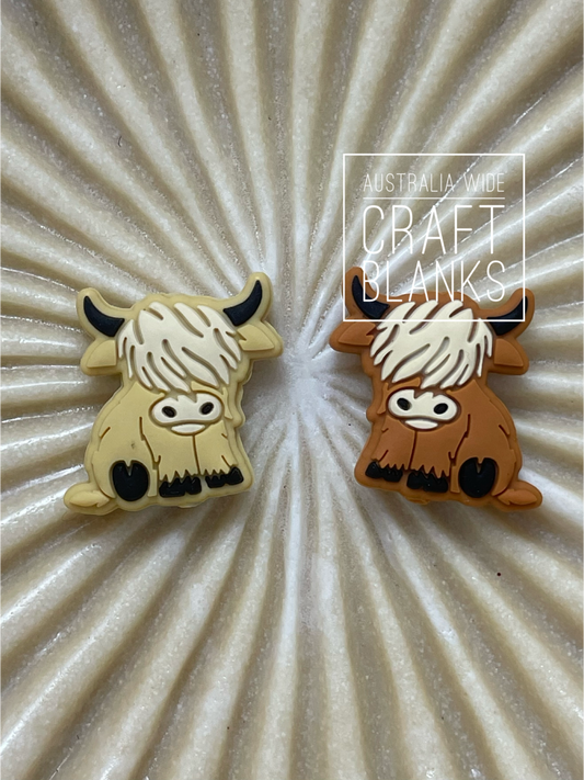Hairy Cow - Silicone Bead - #115