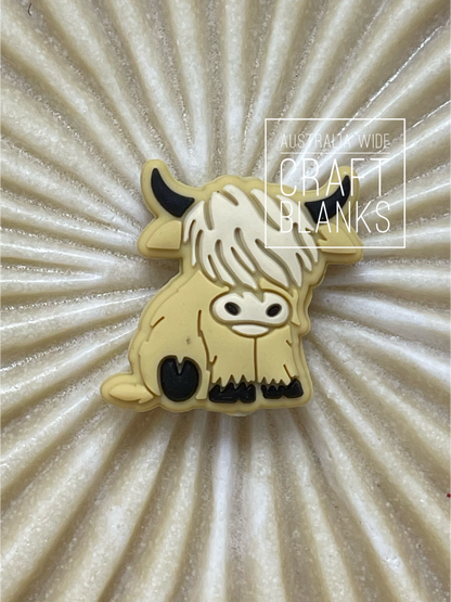 Hairy Cow - Silicone Bead - #115