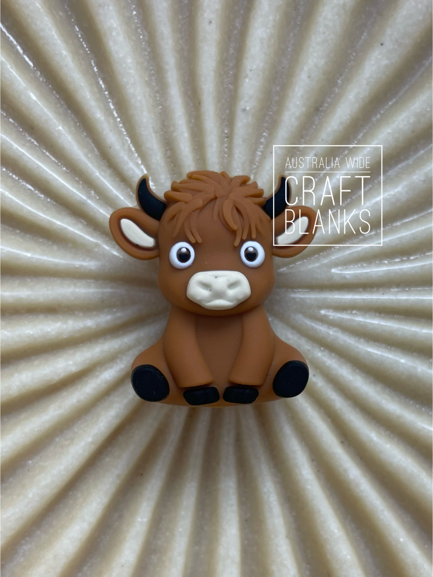 Highland Cow - 3D Silicone Bead - #265