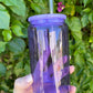 16oz Coloured Glass Libbey Cup w/Acrylic Lid