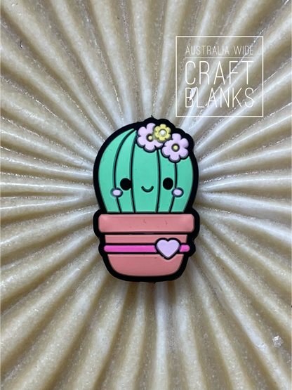 Cute Cactus  - Silicone Bead - #166